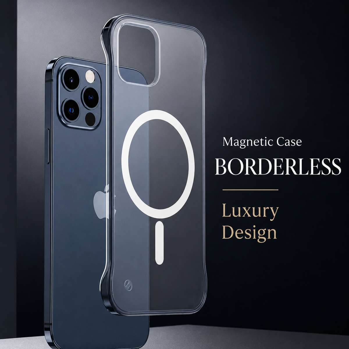 Premium iPhone Case MagSafe Compatible Transparent Ultra Thin Cover Frameless Protection