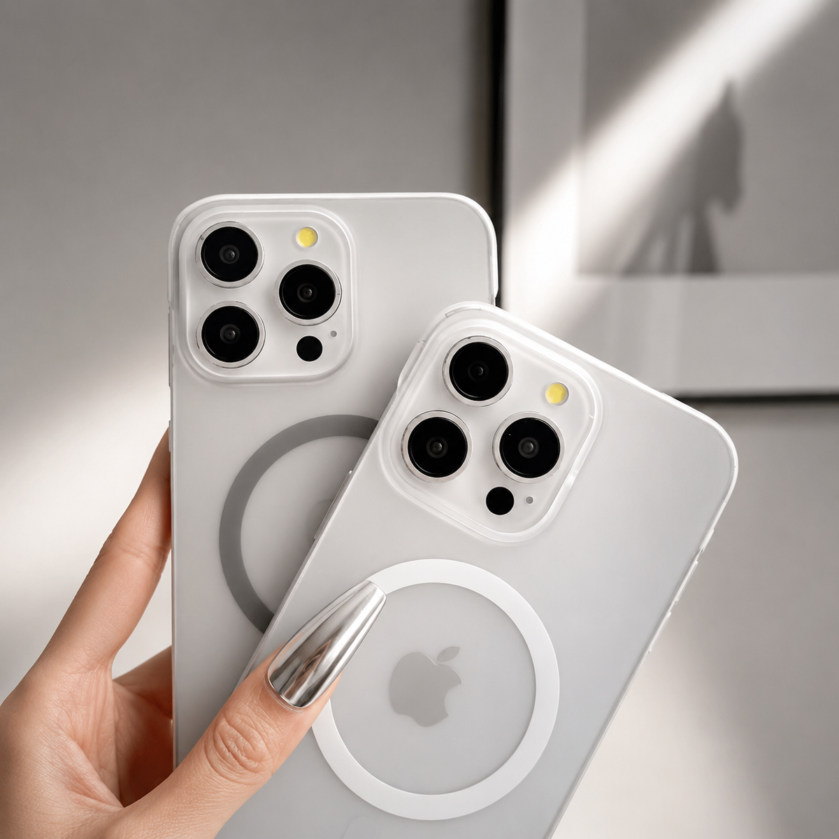 Premium iPhone Case MagSafe Compatible Transparent Ultra Thin Cover Frameless Protection