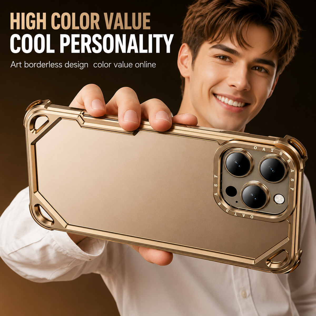 Premium iPhone Case MagSafe Compatible Ultra Thin Metal Bumper Cover Shockproof Protection