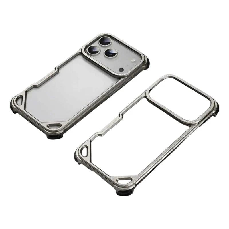 Premium iPhone Case MagSafe Compatible Ultra Thin Metal Bumper Cover Shockproof Protection
