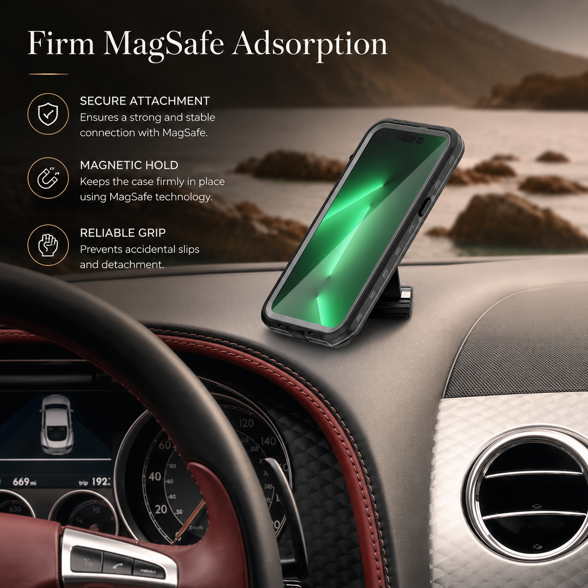 Premium iPhone Case MagSafe Compatible Waterproof IP68 Cover Full Body Protection