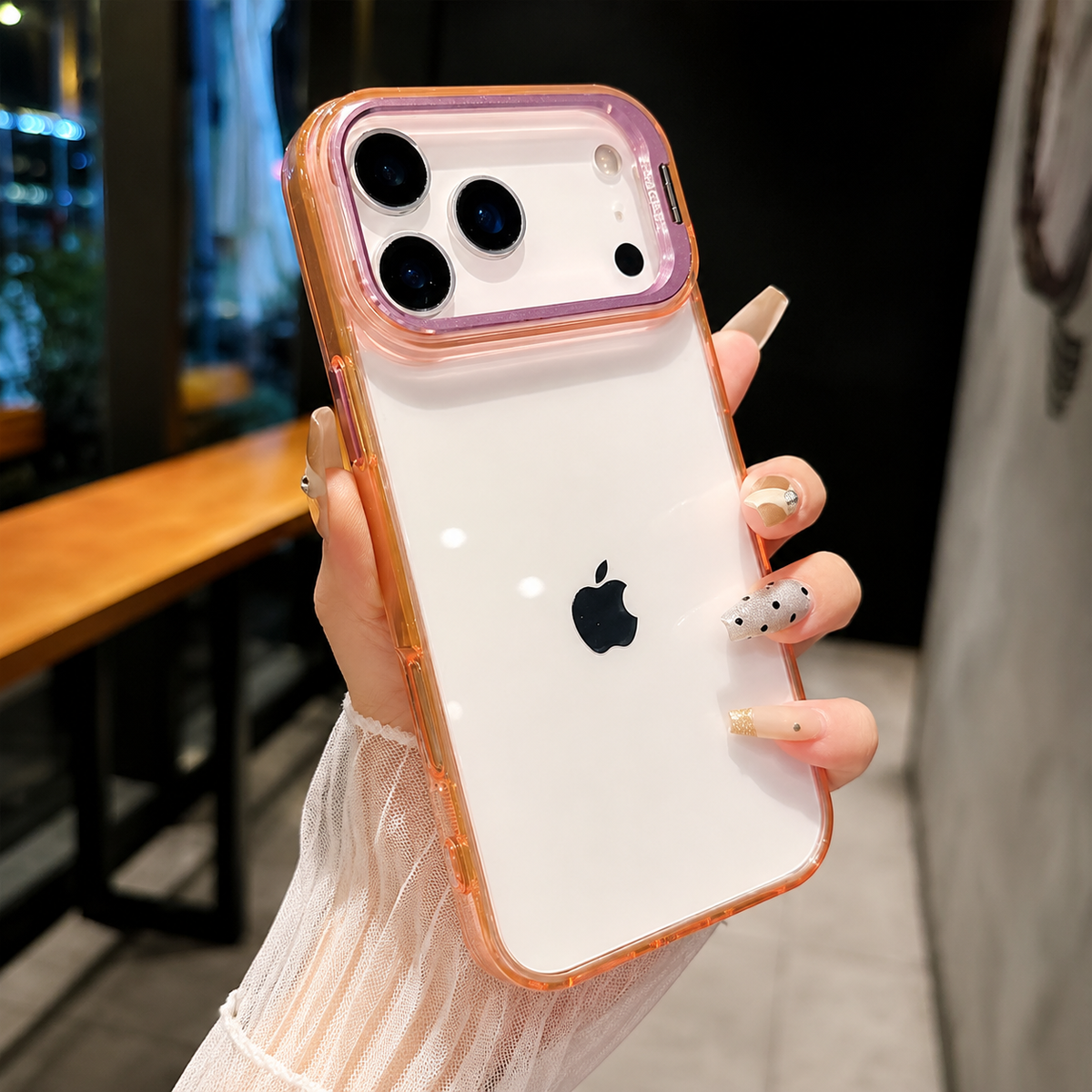 Premium iPhone Case MagSafe Crystal Clear Hard PC Bumper Shockproof Camera Lens Stand Armor Protection