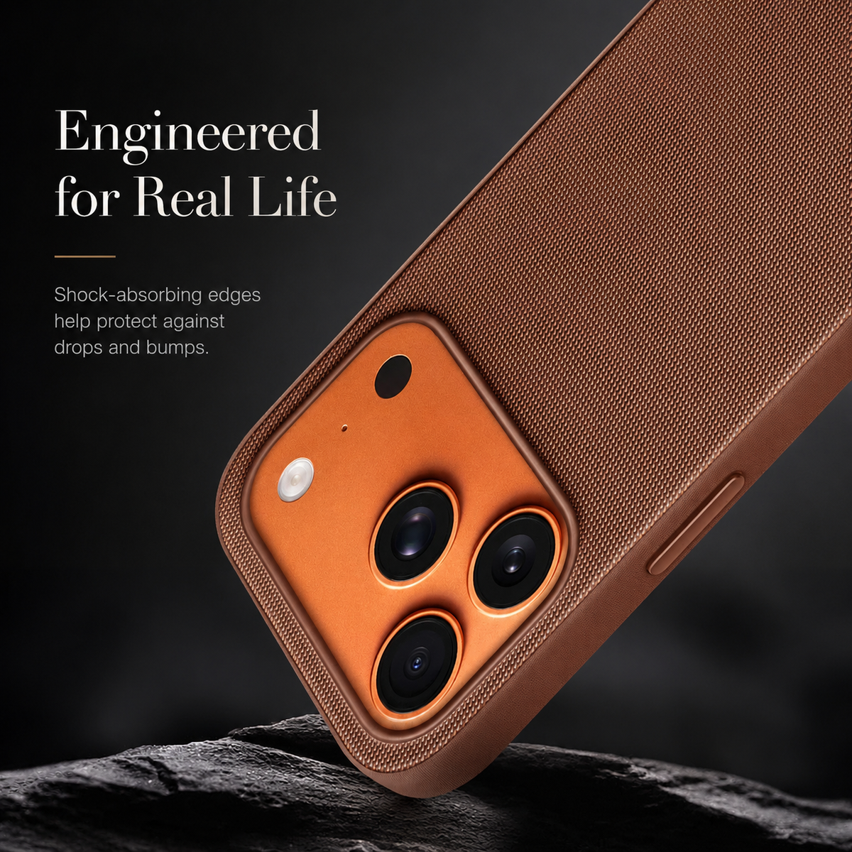 Premium iPhone Case MagSafe Magnetic Business Cover Wireless Charging Full Protection Polyester Fiber Design