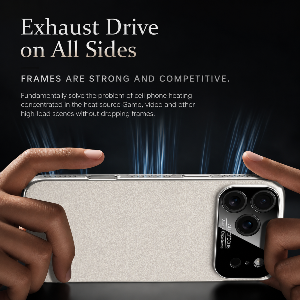 Premium iPhone Case MagSafe Magnetic Leather Border Cover Heat Dissipation Shockproof Anti Fingerprint Protective Case
