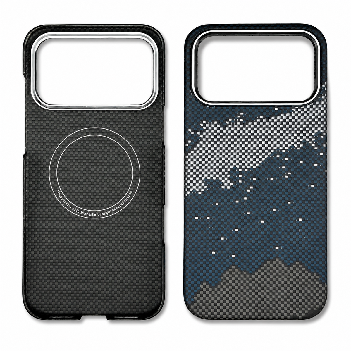 Premium iPhone Case MagSafe Real Carbon Fiber Cover Aramid Kevlar Ultra Thin Shockproof Matte Anti Fingerprint Full Coverage