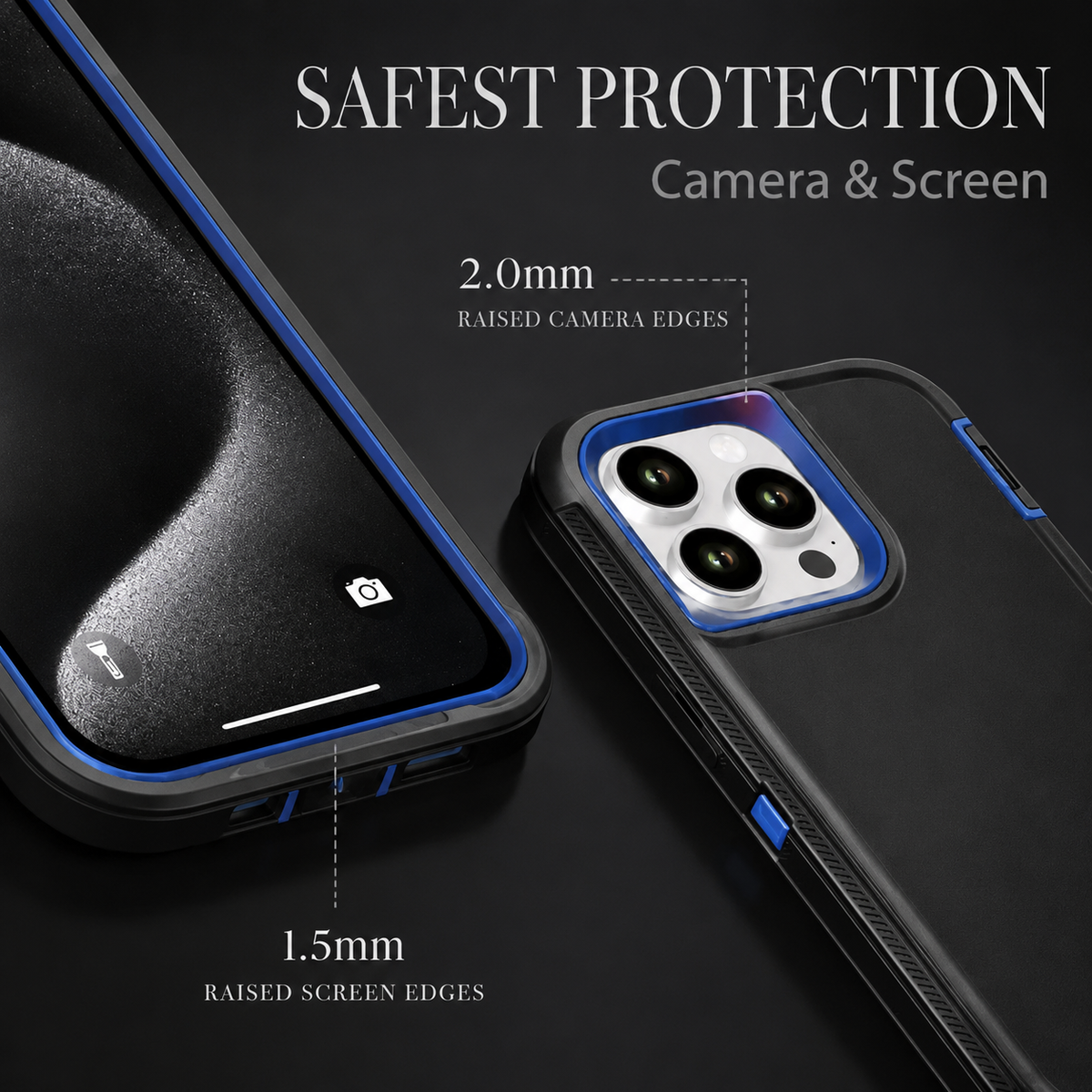 Premium iPhone Case MagSafe Rugged Armor Cover Shockproof PC TPU Defender Anti Slip Impact Resistant Durable Protective Full Coverage