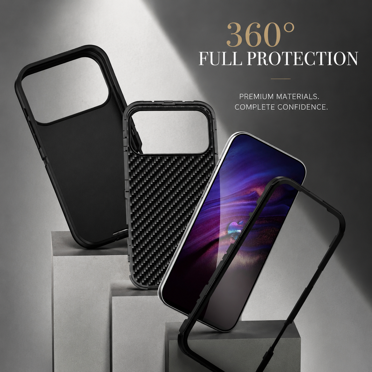 Premium iPhone Case MagSafe Rugged Armor Cover Shockproof PC TPU Defender Anti Slip Impact Resistant Durable Protective Full Coverage