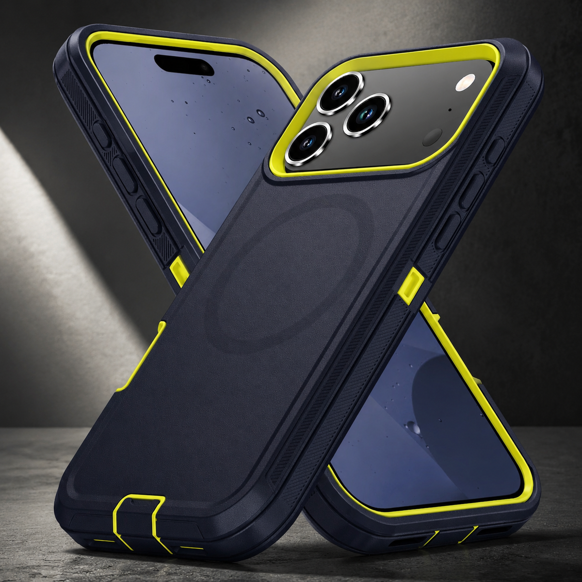 Premium iPhone Case MagSafe Rugged Armor Cover Shockproof PC TPU Defender Anti Slip Impact Resistant Durable Protective Full Coverage