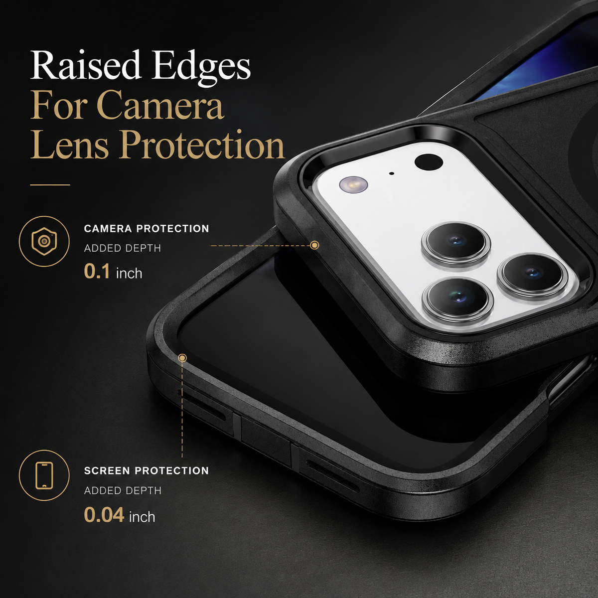 Premium iPhone Case MagSafe Rugged Armor Cover Shockproof PC TPU Defender Anti Slip Impact Resistant Durable Protective Full Coverage