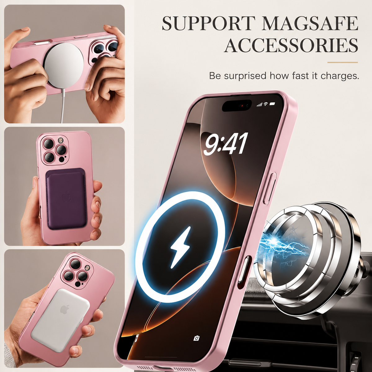 Premium iPhone Case MagSafe Silicone Cover Full Coverage Camera Protection Shockproof Anti Fingerprint Matte Design
