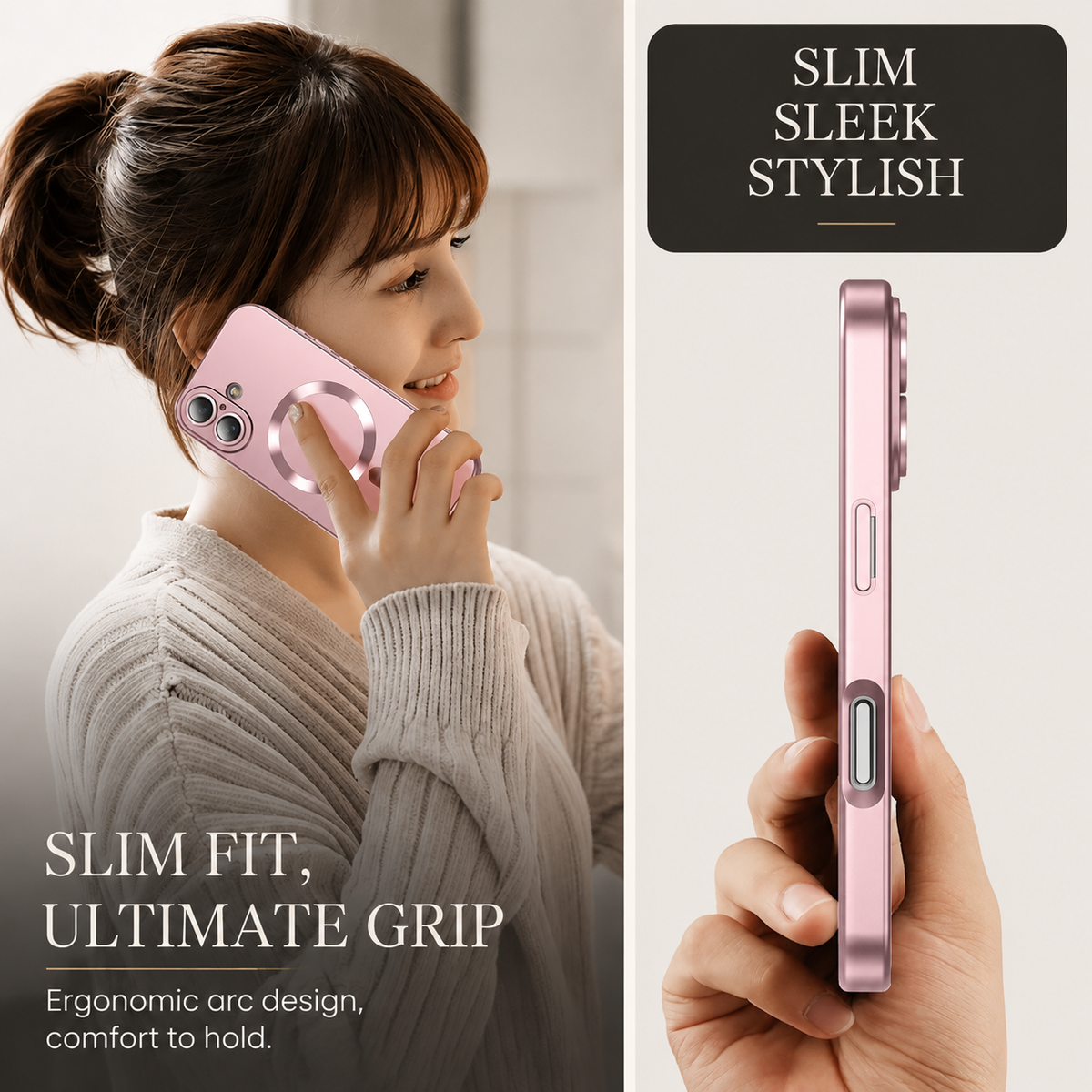 Premium iPhone Case MagSafe Silicone Cover Full Coverage Camera Protection Shockproof Anti Fingerprint Matte Design
