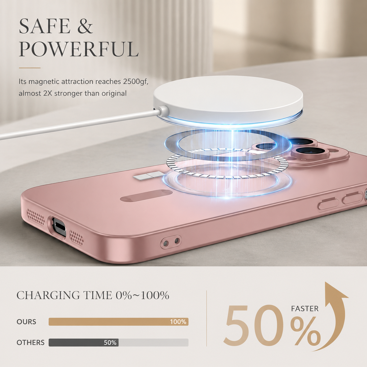 Premium iPhone Case MagSafe Silicone Cover Full Coverage Camera Protection Shockproof Anti Fingerprint Matte Design