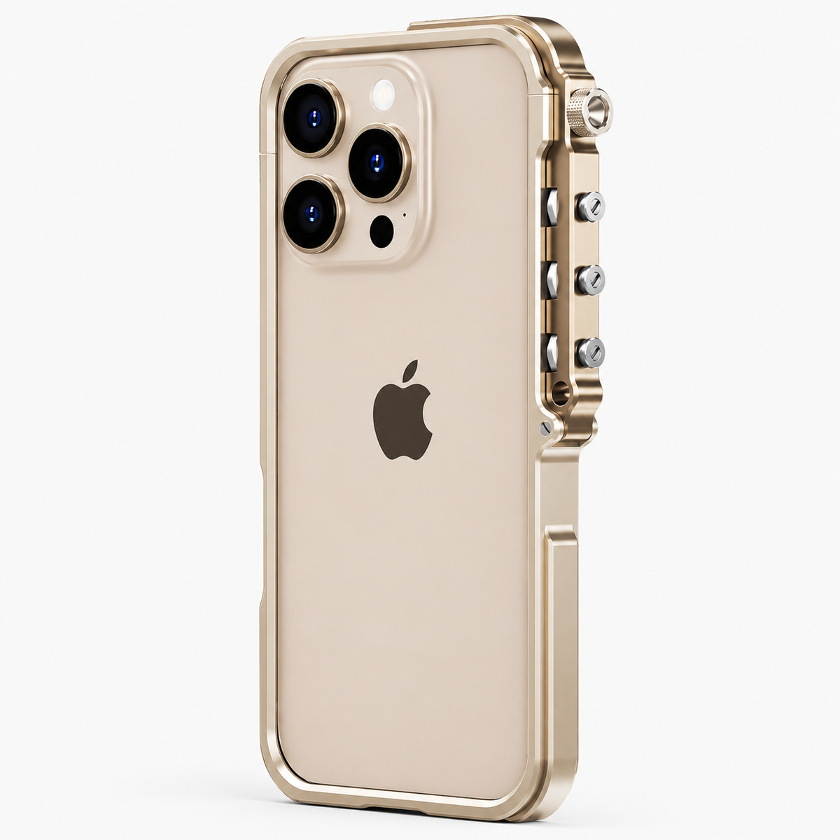 Premium iPhone Case Magnetic Aluminum Alloy Cyberpunk Bumper Shockproof Heat Dissipation Non Slip Lightweight Protective Frame