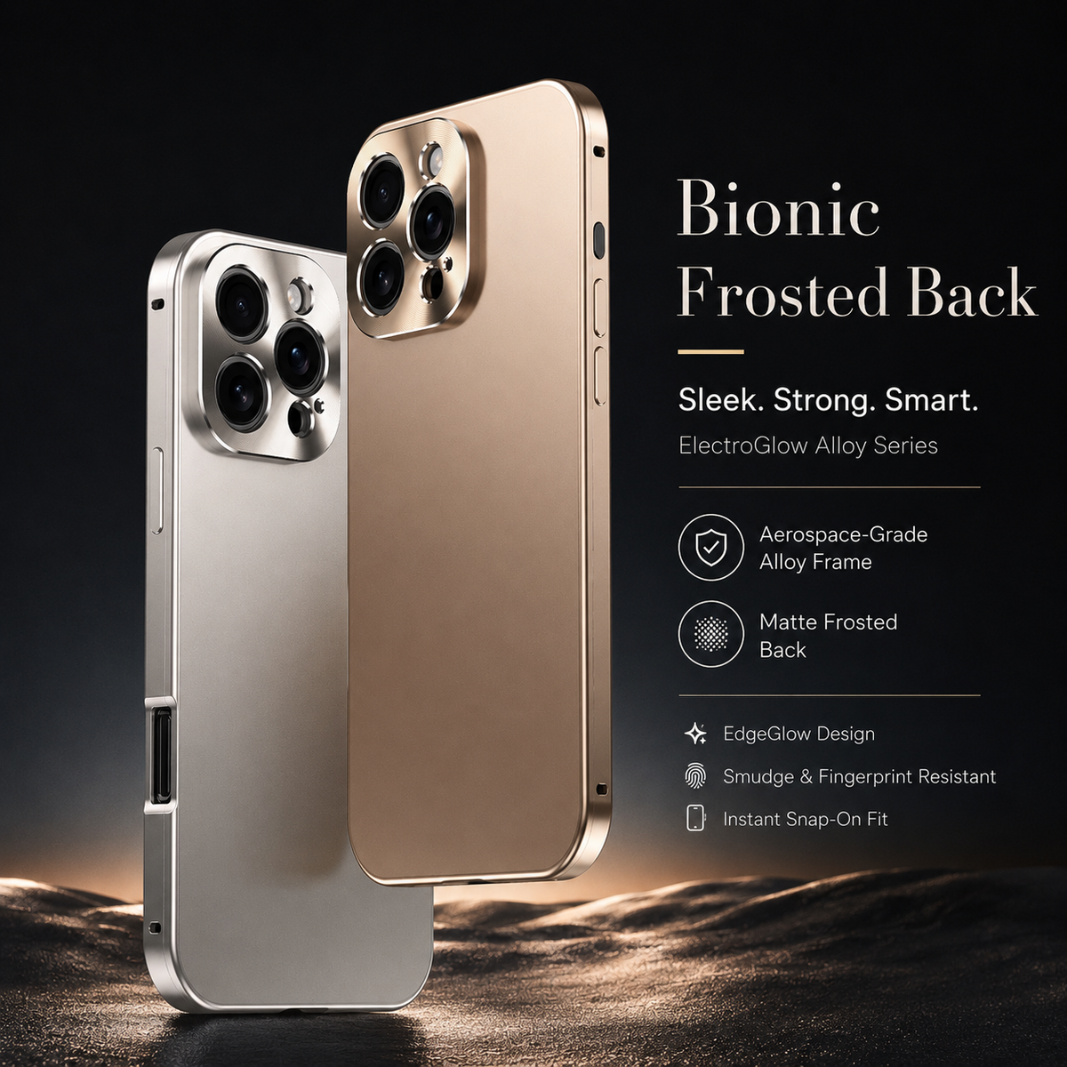 Premium iPhone Case Magnetic Aluminum Frame Shockproof Protective Cover Full Camera Lens Protection Slim Metal Design Wireless Charging Compatible
