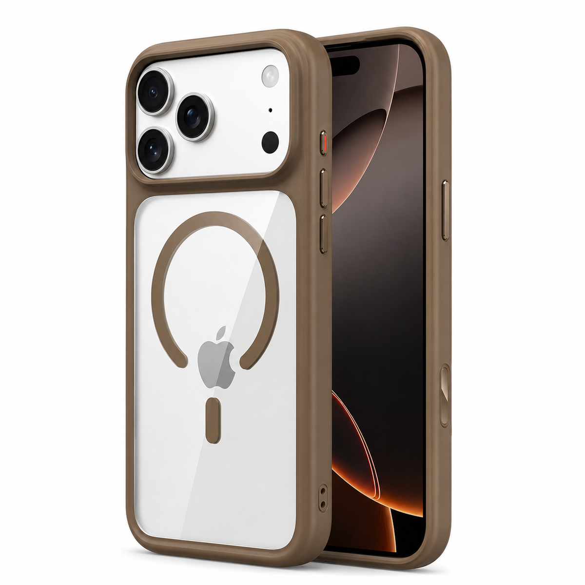Premium iPhone Case Magnetic Clear Armor Cover MagSafe Compatible Shockproof Camera Protection Anti Scratch Full Coverage