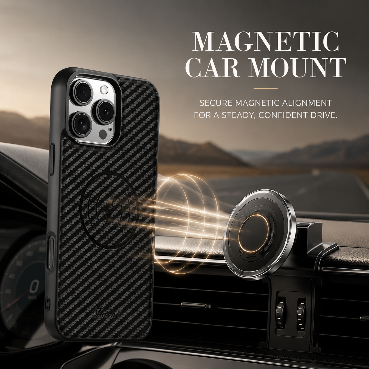 Premium iPhone Case Magnetic Faux Leather Wallet Cover Card Holder Stand MagSafe Shockproof Slim Full Coverage