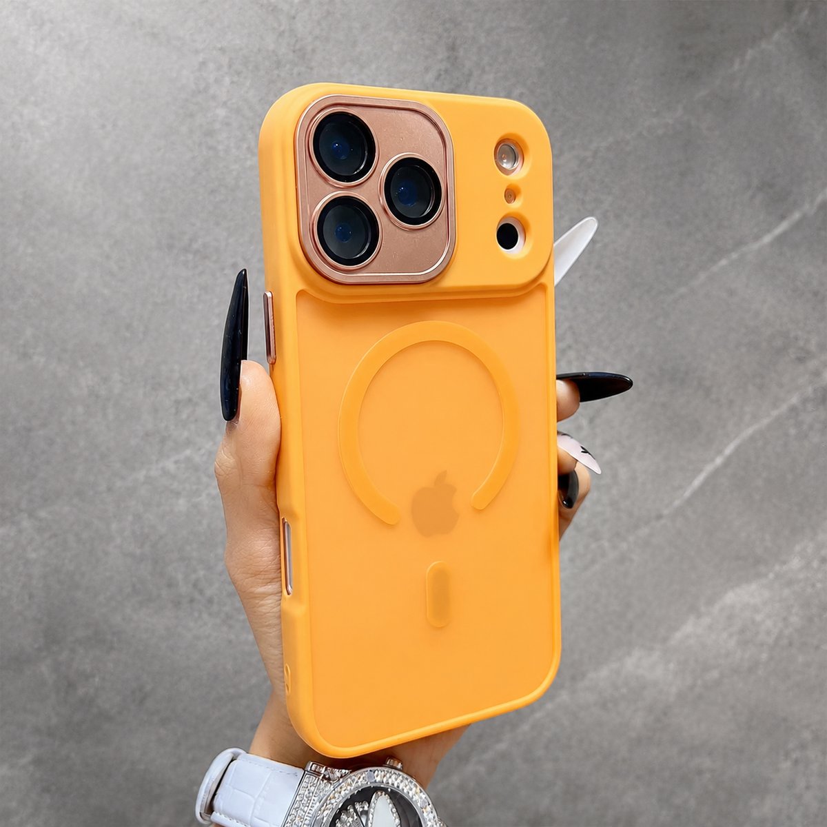Premium iPhone Case Matte Magnetic Translucent Cover with MagSafe Wireless Charging Support Shockproof Anti Fingerprint PC TPU Protective Design