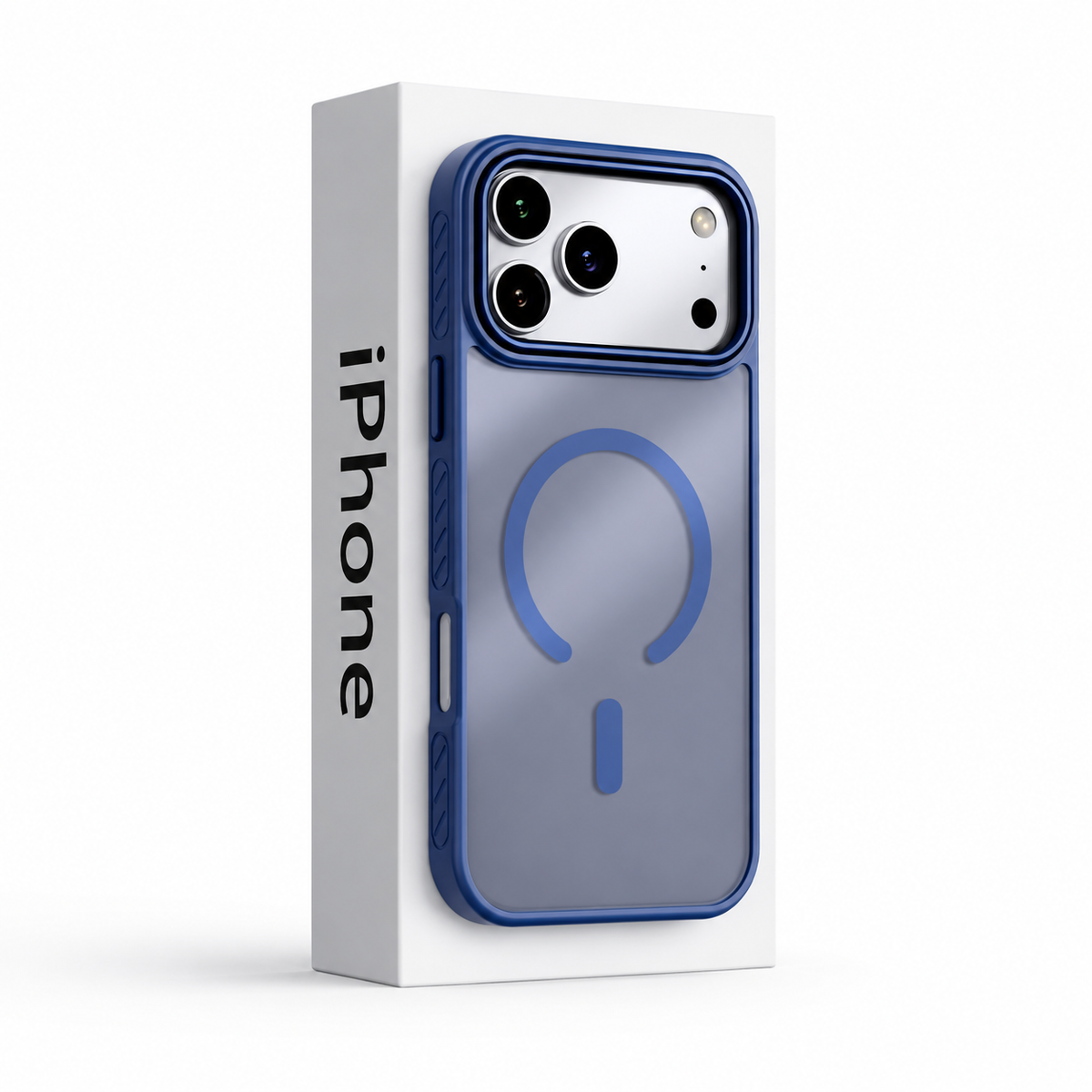 Premium iPhone Case Matte Transparent Magnetic Cover with MagSafe Wireless Charging Support Shockproof PC TPU Protective Design