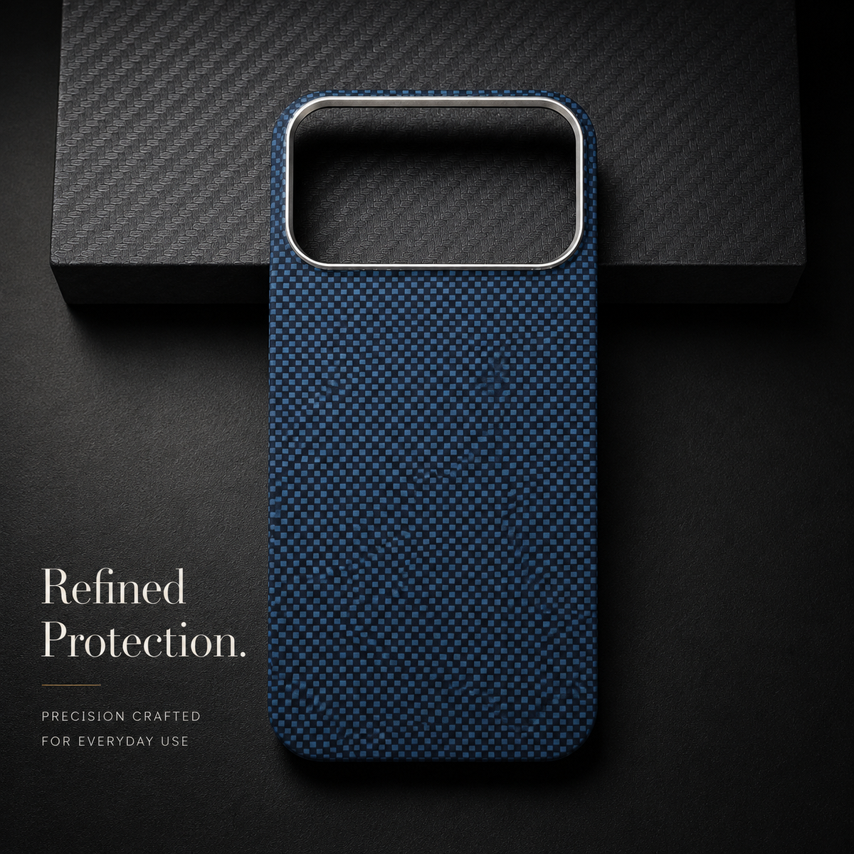 Premium iPhone Case Real Aramid Carbon Fiber Magnetic MagSafe Compatible Lightweight Shockproof Protective Cover