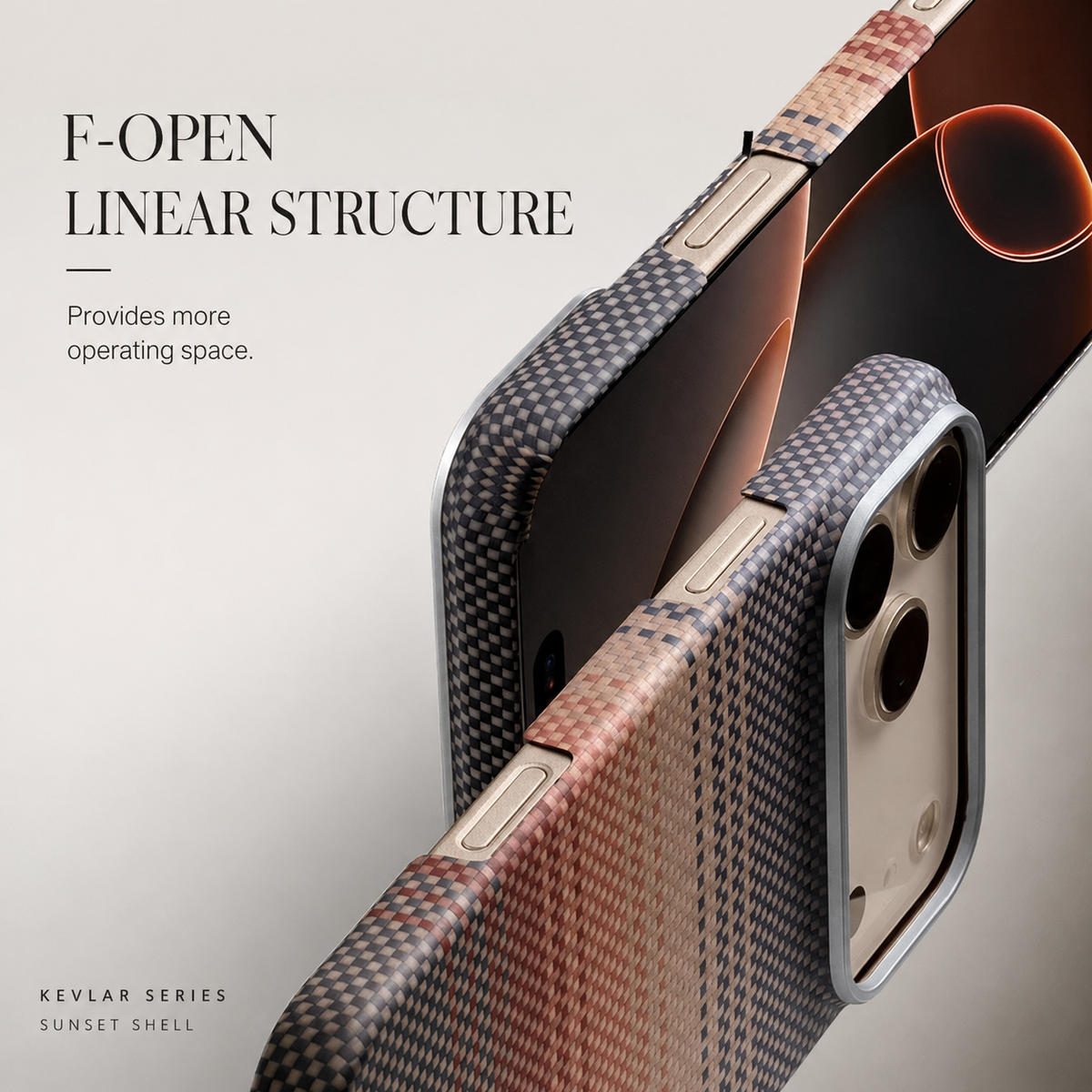 Premium iPhone Case Real Aramid Carbon Fiber Magnetic MagSafe Compatible Lightweight Shockproof Protective Cover