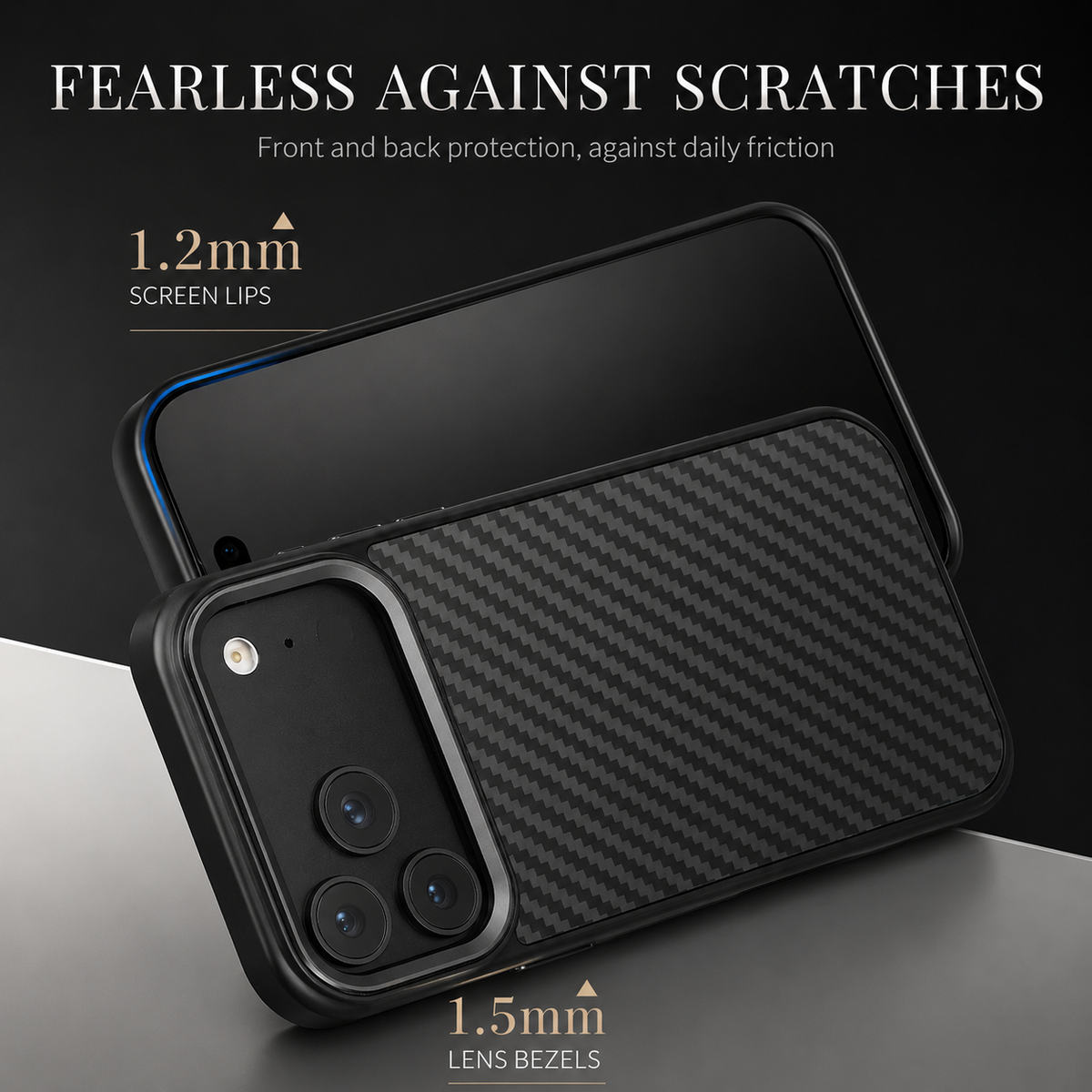 Premium iPhone Case Real Aramid Kevlar Fiber Full Coverage Magnetic Cover with Wireless Charging MagSafe Compatible Protective Design