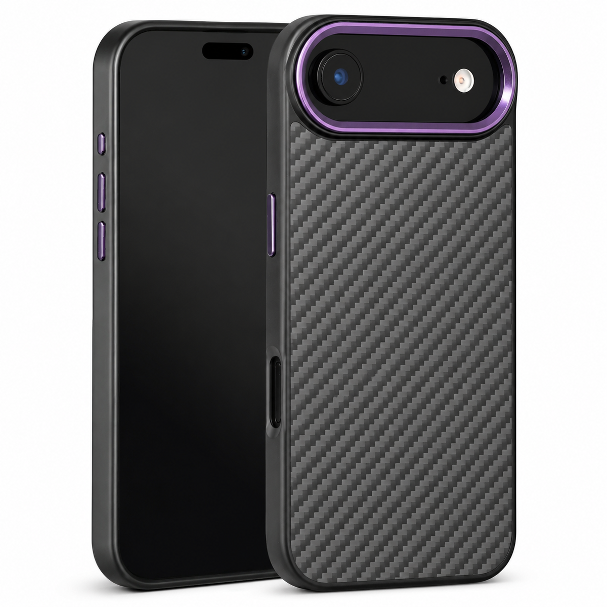 Premium iPhone Case Real Aramid Kevlar Fiber Full Coverage Magnetic Cover with Wireless Charging MagSafe Compatible Protective Design