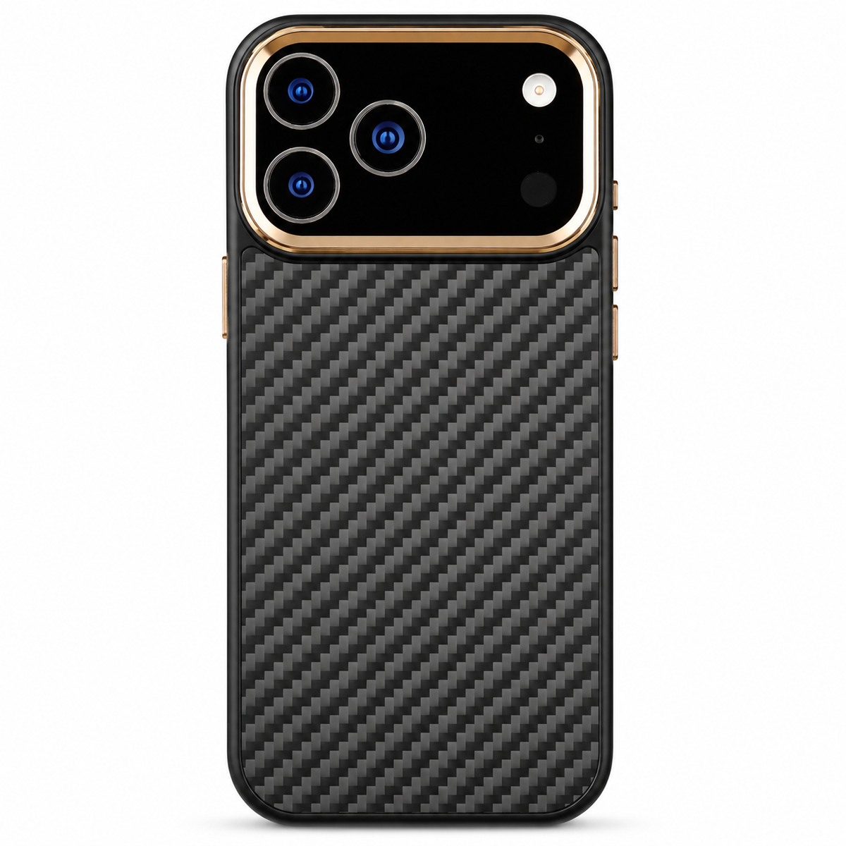 Premium iPhone Case Real Aramid Kevlar Fiber Full Coverage Magnetic Cover with Wireless Charging MagSafe Compatible Protective Design