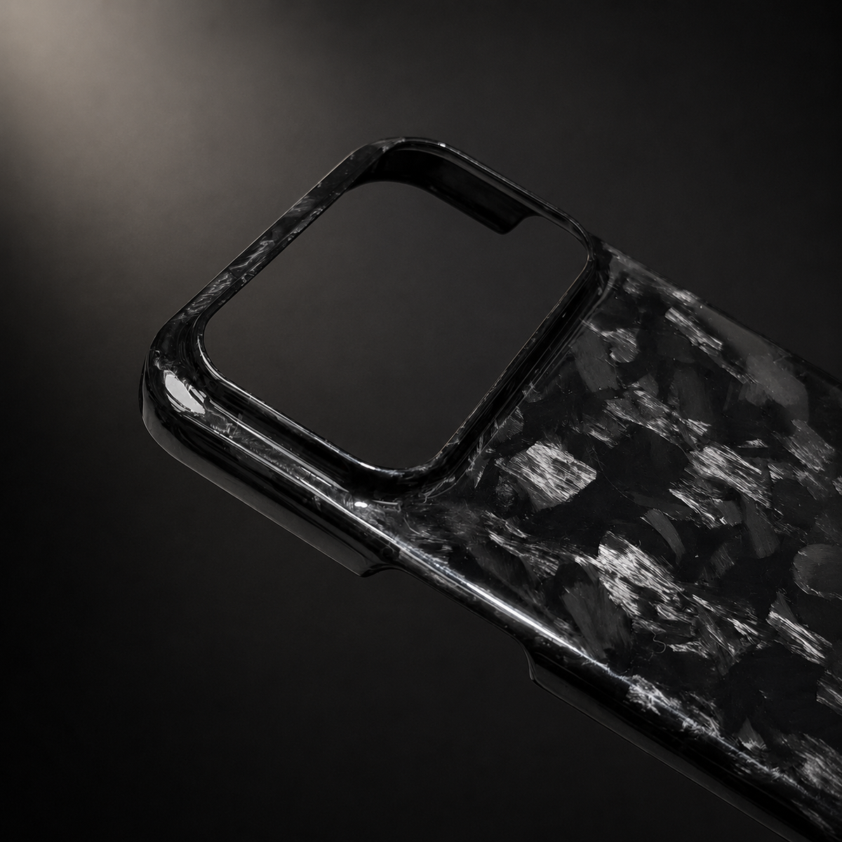 Premium iPhone Case Real Forged Carbon Fiber Lightweight Slim Cover Anti Fingerprint Non Slip Tough Protective Case