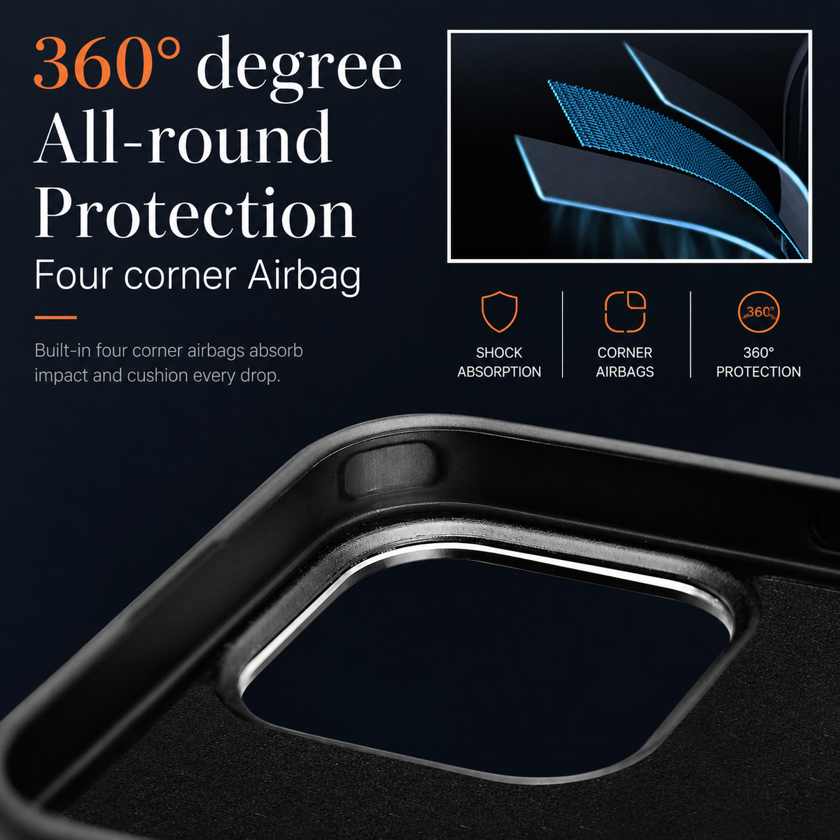 Premium iPhone Case Real Forged Carbon Fiber MagSafe Cover Metal Lens Protection Shockproof Dual Layer Lightweight Full Coverage Protective Case