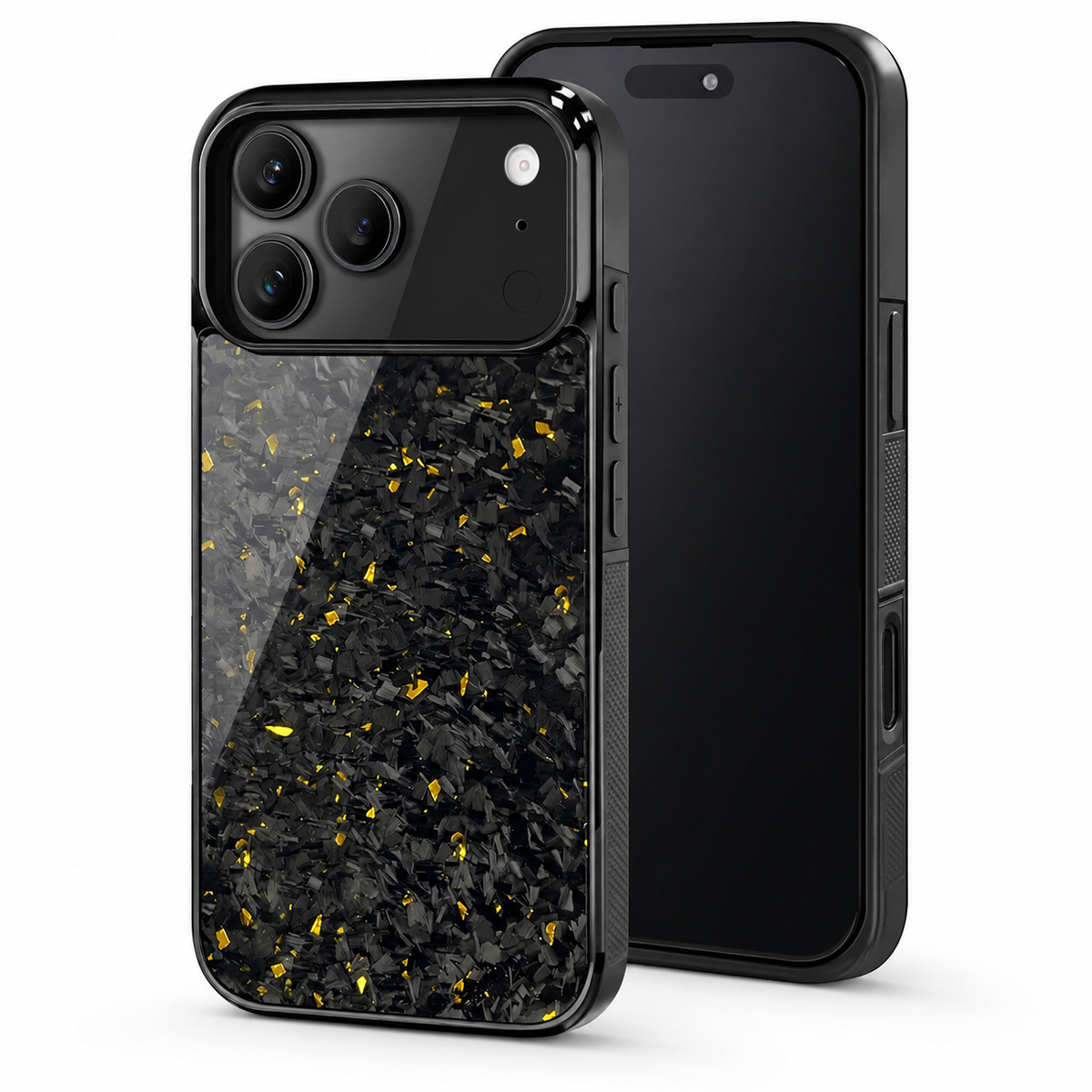 Premium iPhone Case Real Forged Carbon Fiber MagSafe Cover Shockproof TPU Hybrid Non Slip Full Coverage Protective Case
