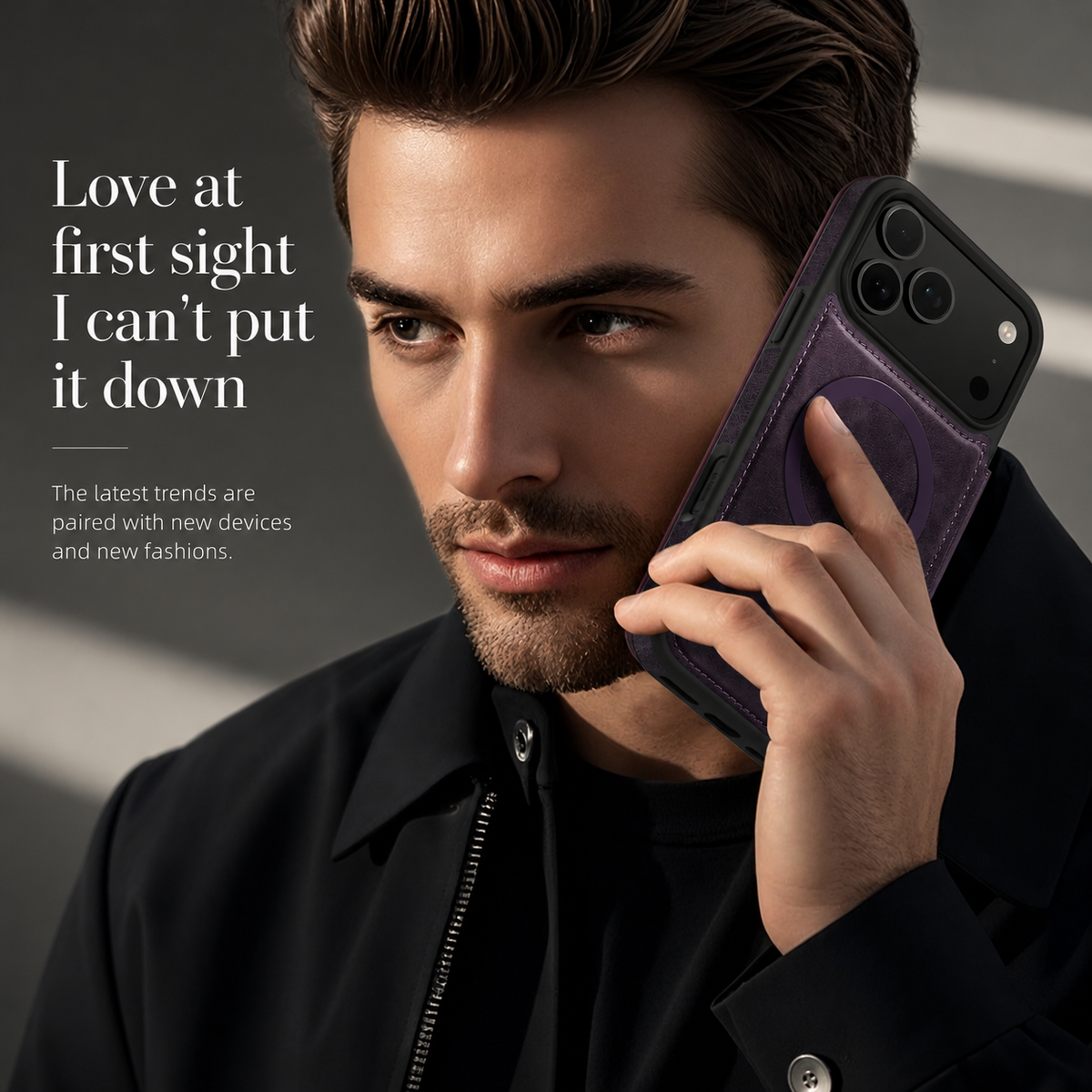 Premium iPhone Case Retro Flip Leather Wallet Cover Magnetic Charging Card Holder Shockproof Protective Full Coverage