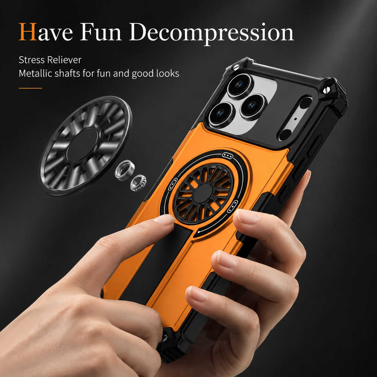 Premium iPhone Case Rugged Armor MagSafe Compatible Shockproof Protective Cover Magnetic Bracket Wireless Charging Full Coverage