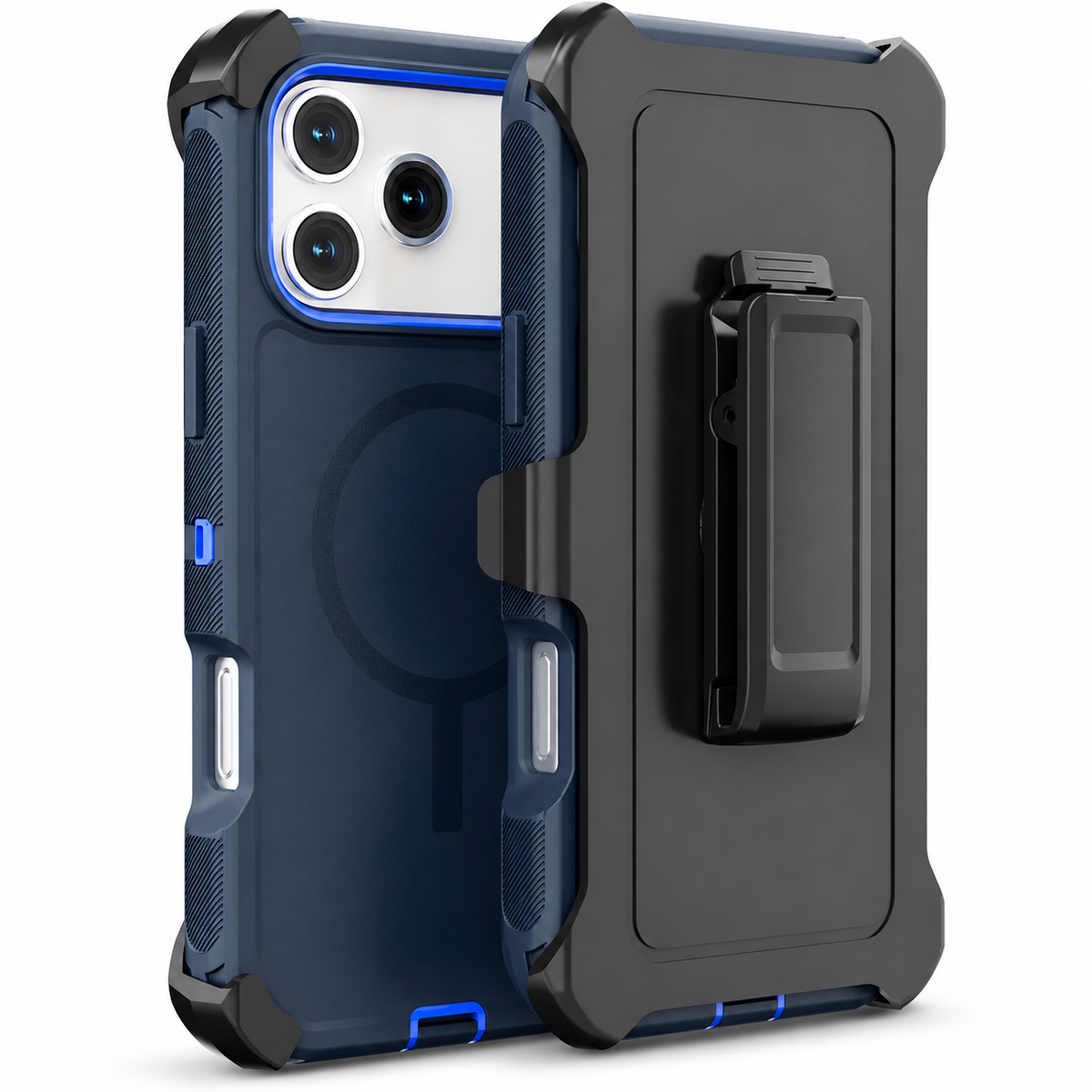 Premium iPhone Case Rugged Defender Protective Cover Shockproof Armor Dual Layer Belt Clip Full Port Protection