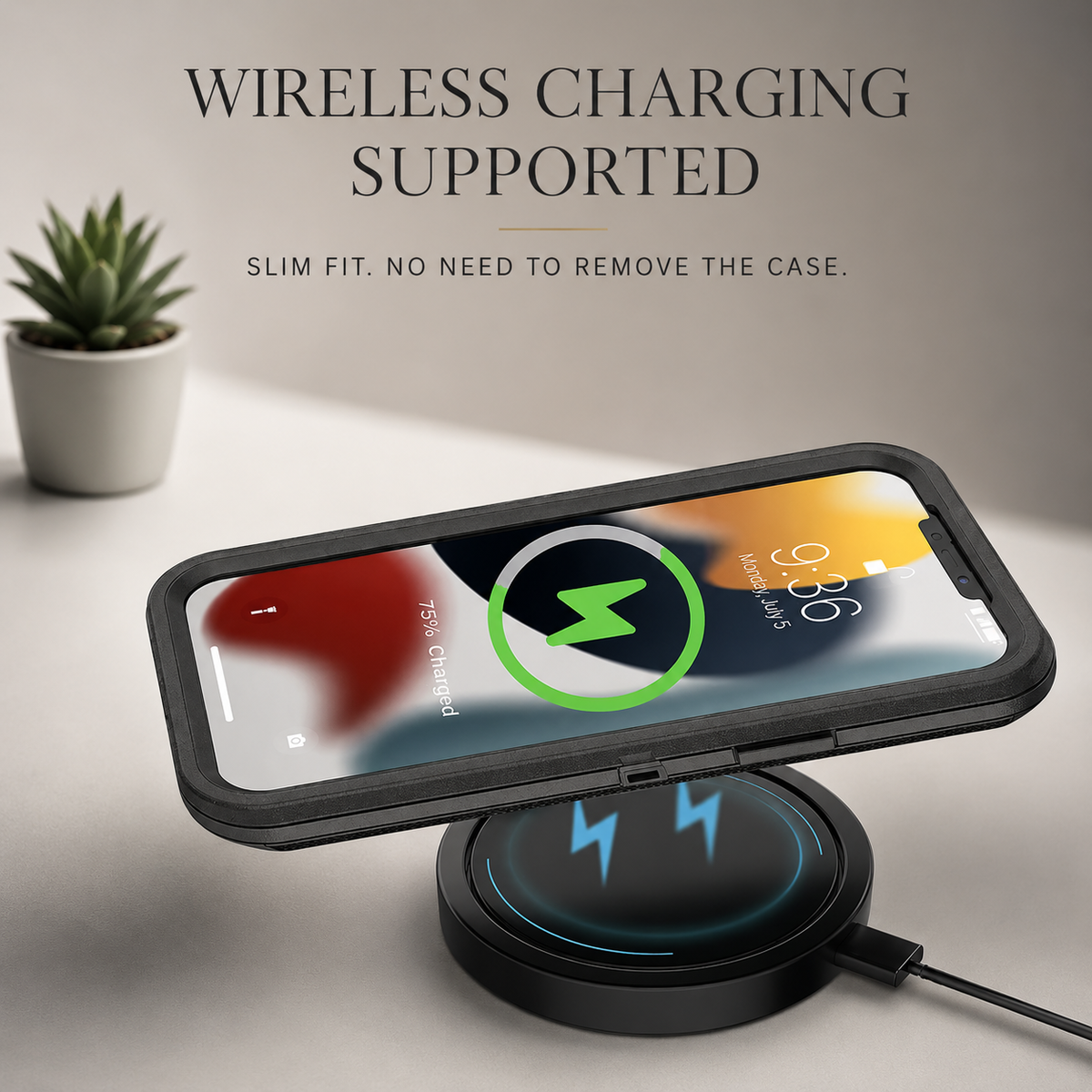Premium iPhone Case Rugged Defender Protective Cover Shockproof Armor Dual Layer Belt Clip Full Port Protection
