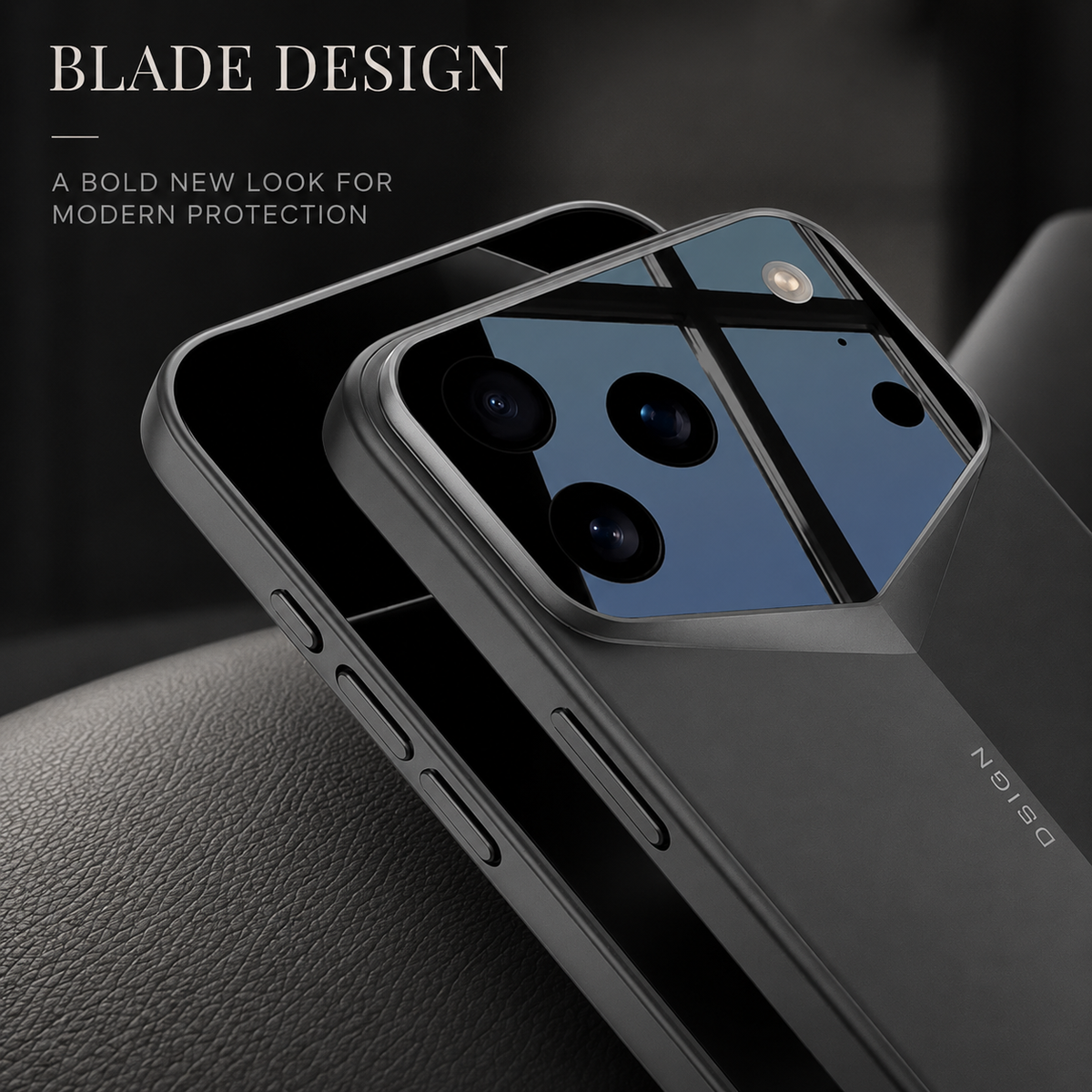 Premium iPhone Case Slim Matte Hard PC Cover Shockproof Fine Hole Lens Protection Full Coverage Protective Case