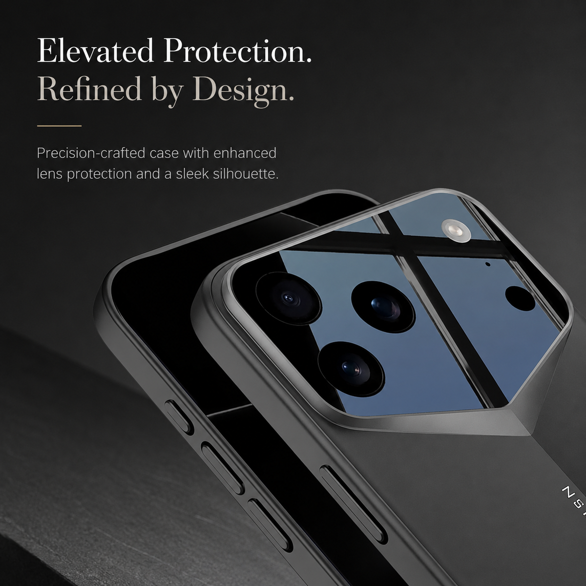 Premium iPhone Case Slim Matte Hard PC Cover Shockproof Fine Hole Lens Protection Full Coverage Protective Case