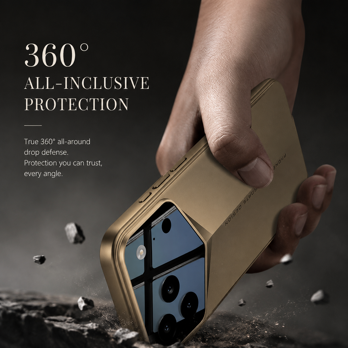 Premium iPhone Case Slim Matte Hard PC Cover Shockproof Fine Hole Lens Protection Full Coverage Protective Case