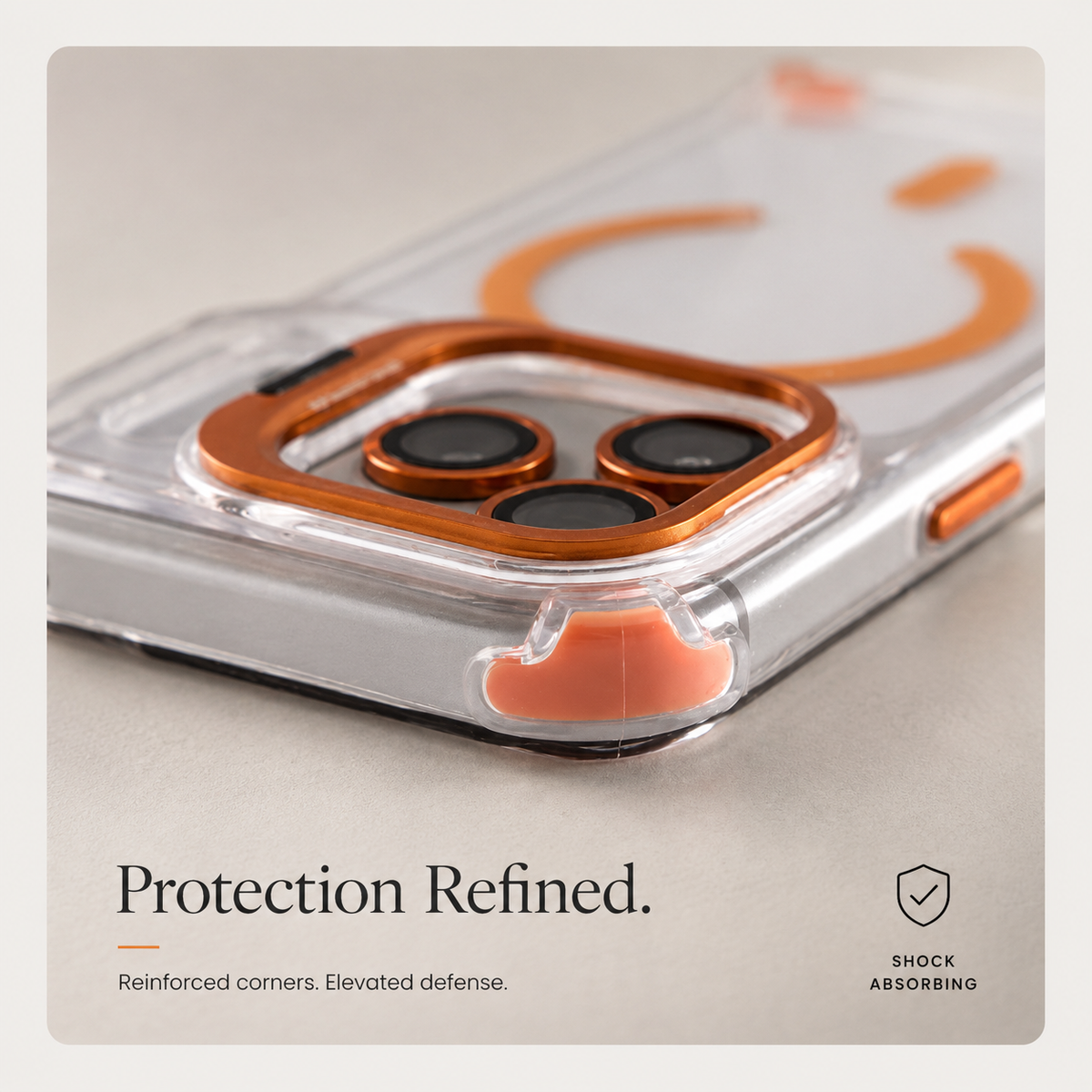 Premium iPhone Case Transparent Magnetic Shockproof Cover Glass Lens Protector Stand Holder Full Coverage Protective Case