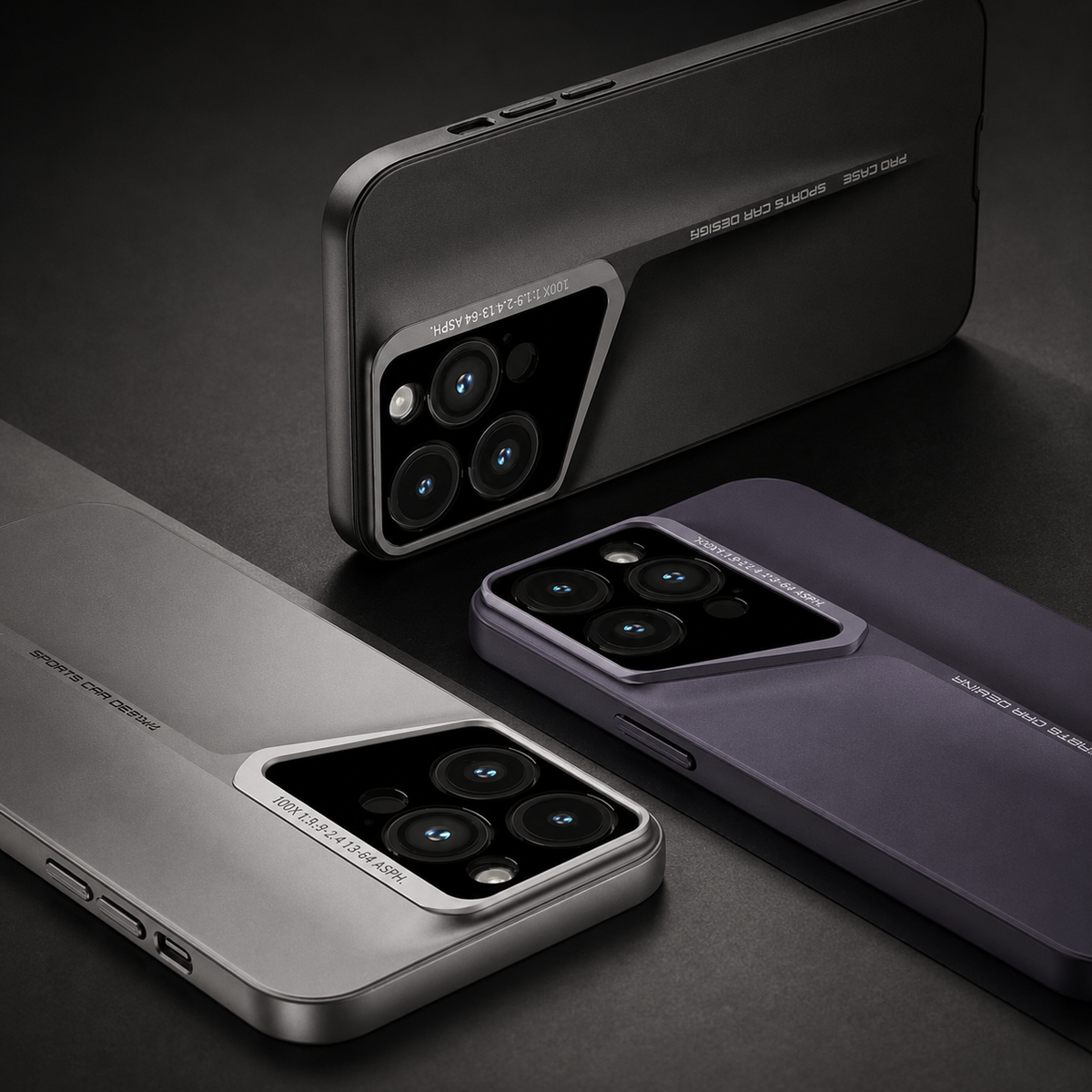Premium iPhone Case Ultra Slim Matte Hard PC Cover Shockproof Frosted Lens Protection Anti Scratch Protective Case