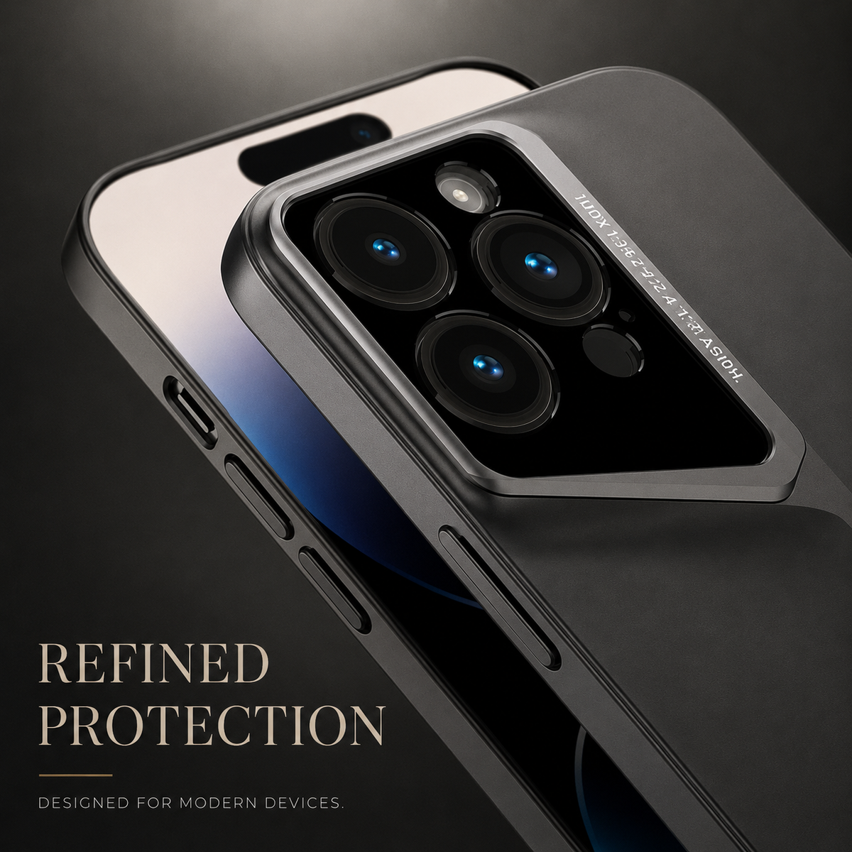 Premium iPhone Case Ultra Slim Matte Hard PC Shockproof Cover with Frosted Lens Protection Anti Fingerprint Non Slip Design