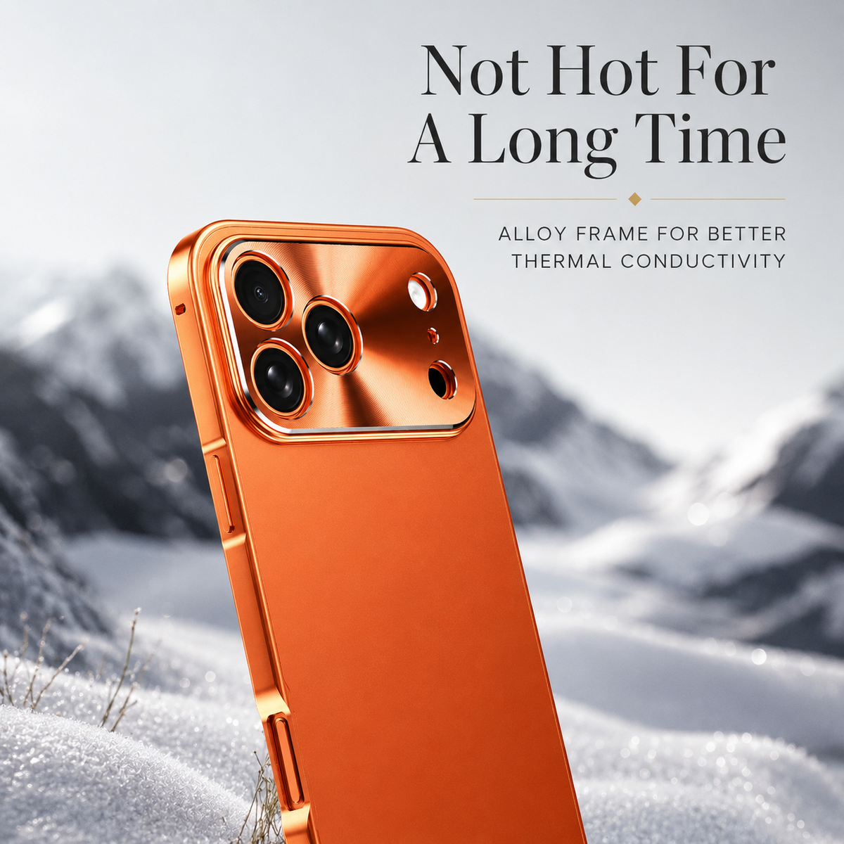 Premium iPhone Case Ultra Thin Aluminum Alloy Frame Cover Frosted Matte Backplate Shockproof Camera Lens Protection