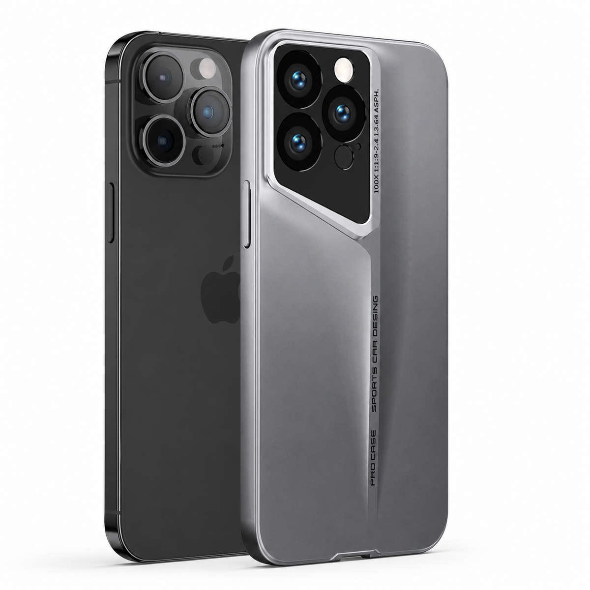 Premium iPhone Case Ultra Thin Titanium Blade Cover Shockproof Lens Protection Lightweight PC Protective Case