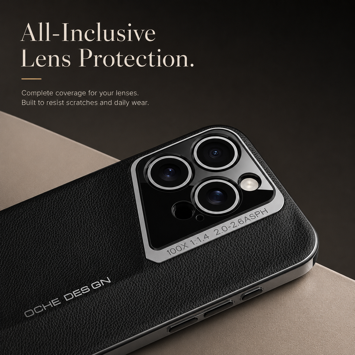 Premium iPhone Case Ultra Thin Titanium Style Cover Shockproof Lens Protection Non Slip Lightweight Protective Case
