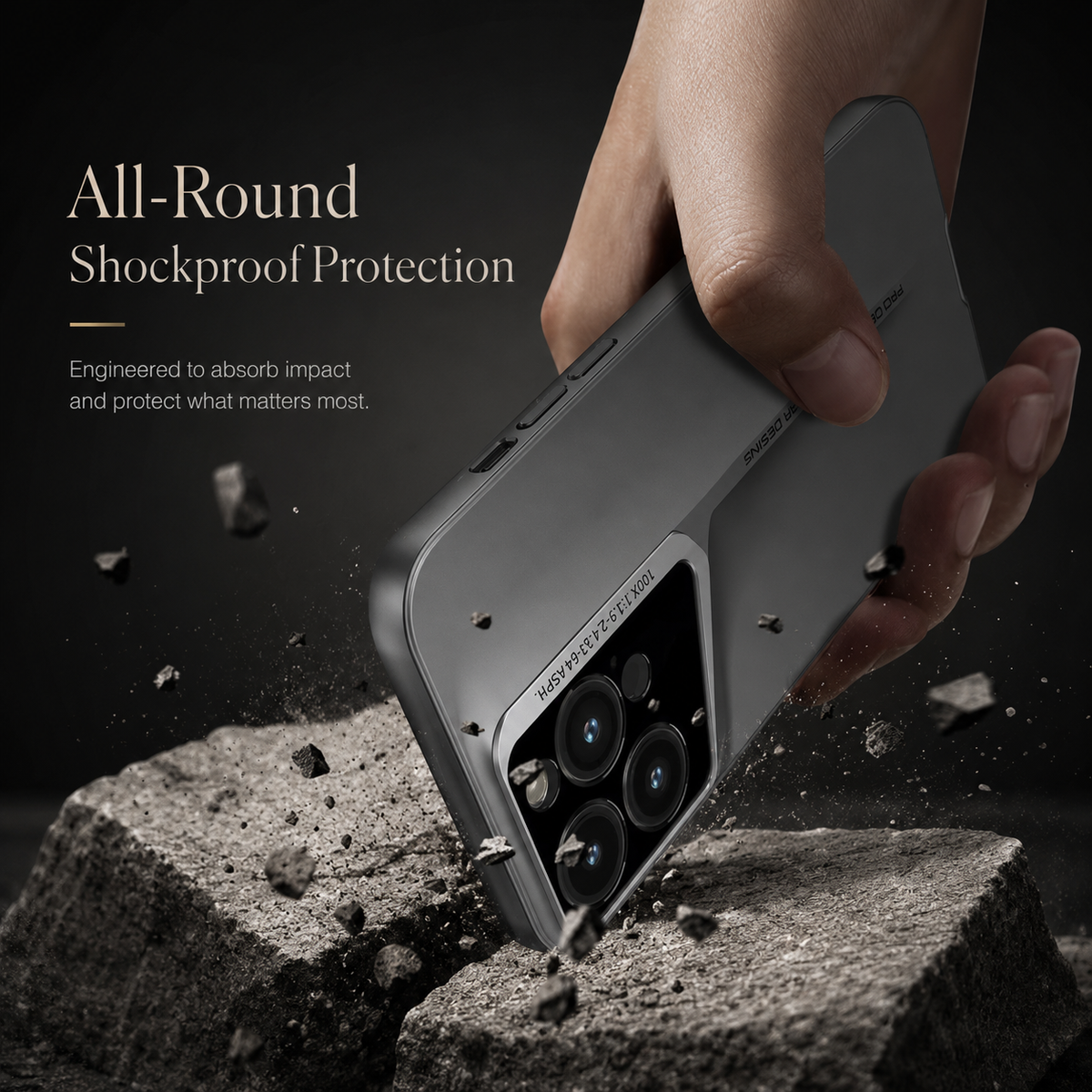 Premium iPhone Case Ultra Thin Titanium Style Cover Shockproof Lens Protection Non Slip Lightweight Protective Case