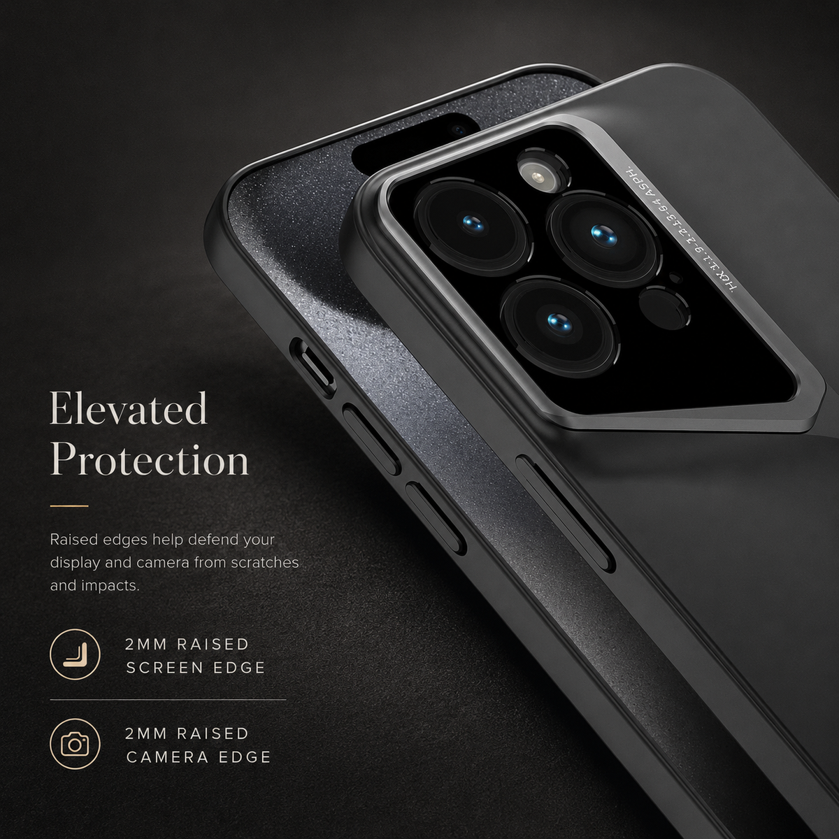 Premium iPhone Case Ultra Thin Titanium Style Cover Shockproof Lens Protection Non Slip Lightweight Protective Case