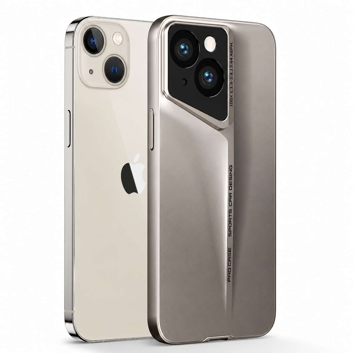 Premium iPhone Case Ultra Thin Titanium Style Cover Shockproof Lens Protection Non Slip Lightweight Protective Case