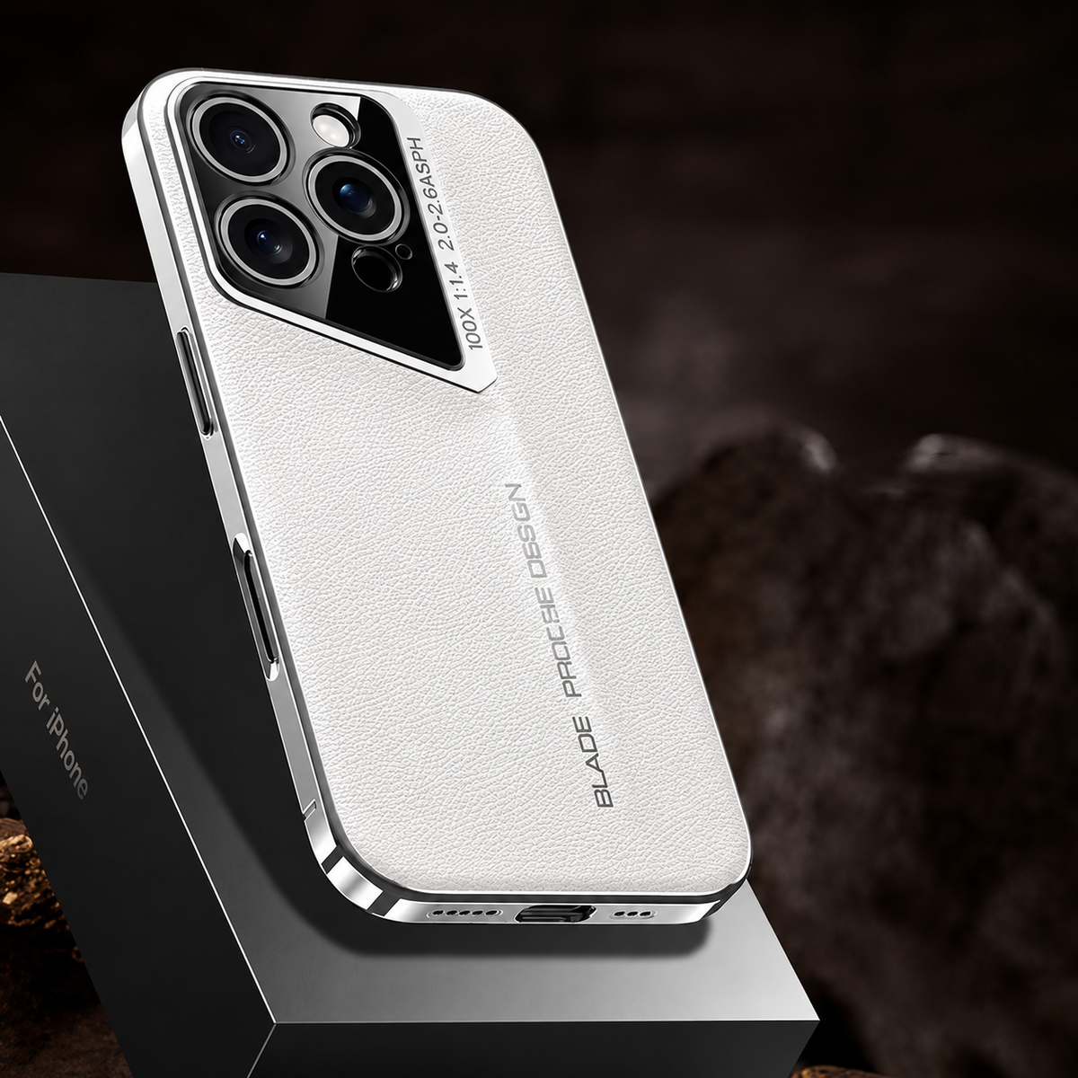 Premium iPhone Case Ultra Thin Titanium Style Cover Shockproof Lens Protection Non Slip Lightweight Protective Case