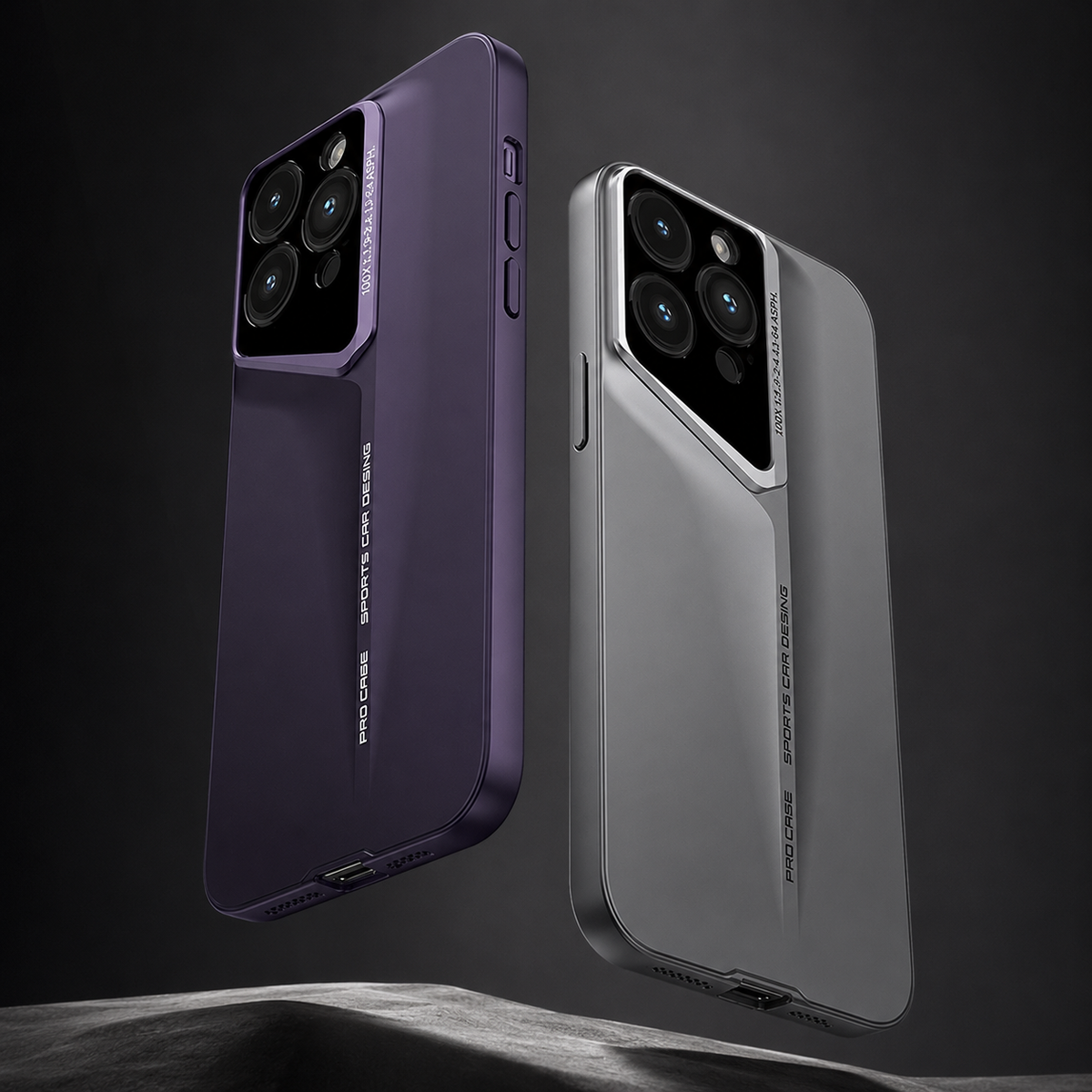 Premium iPhone Case Ultra Thin Titanium Style Cover Shockproof Lens Protection Non Slip Lightweight Protective Case