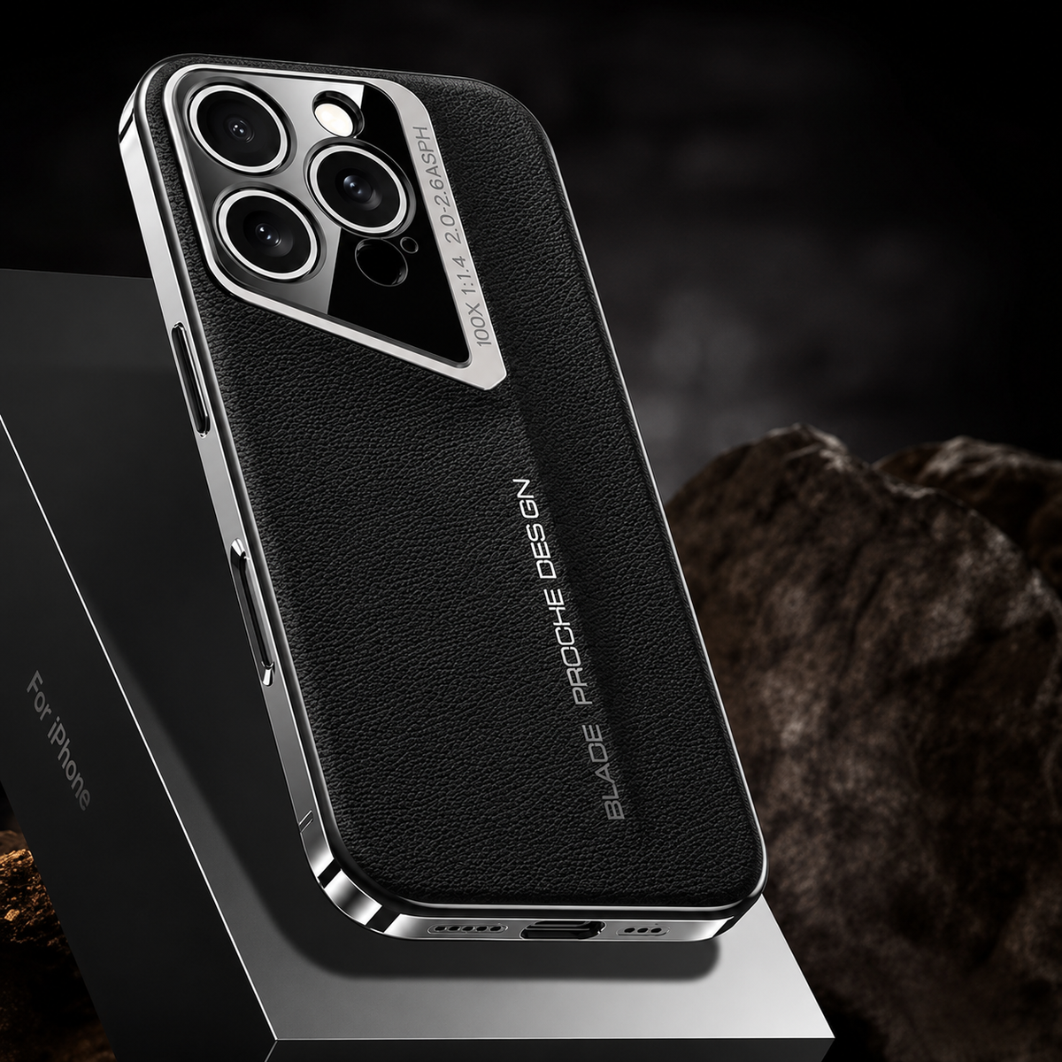 Premium iPhone Case Ultra Thin Titanium Style Cover Shockproof Lens Protection Non Slip Lightweight Protective Case