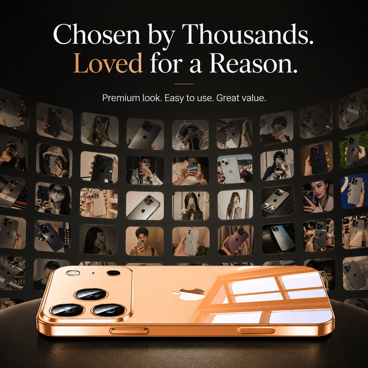 Premium iPhone Case Ultra Thin Transparent TPU Cover Full Lens Protection Shockproof Anti Fingerprint Non Slip Design